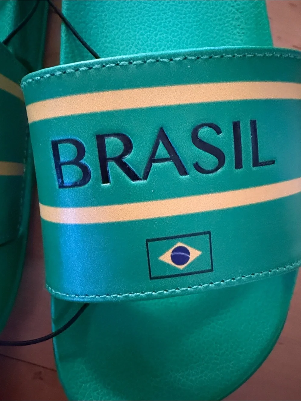 Kids soccer fan slides Brasil Size 9/10, 11/12, 2/3